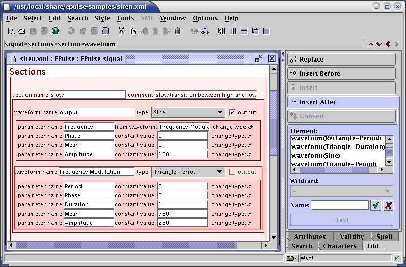 XXE editing a section